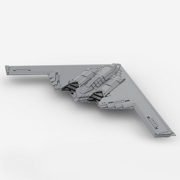 BuildMoc Medium Northrop Grumman B-2 Spirit Fighter Building Blocks Hawk Bomber Aircraft Transport Airplane Brick Children Toys