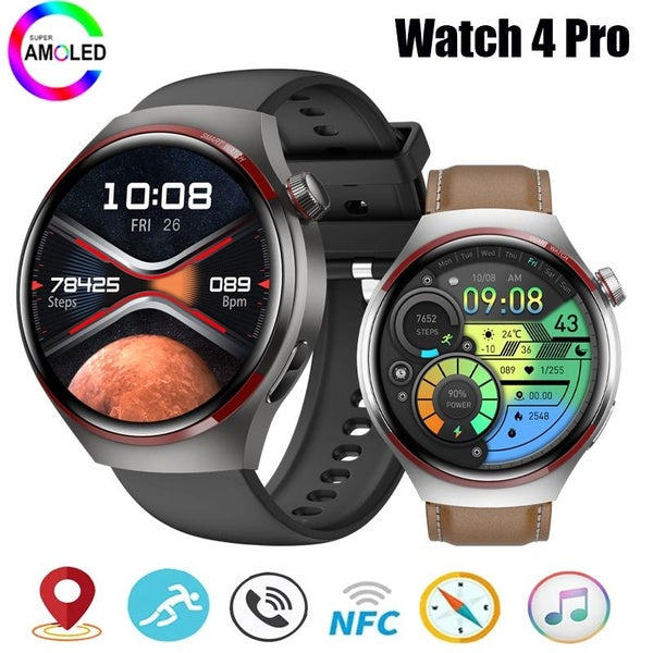 Montre 4 Pro montres intelligentes pour hommes écran AMOLED 1,53 "IP67 étanche moniteur de fréquence cardiaque sport Smartwatch Bluetooth appel femme