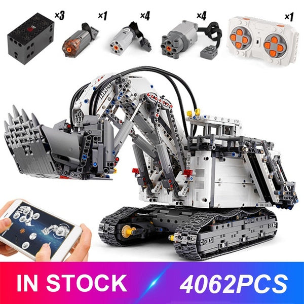 NEW 13130 4000+Pcs APP Remote Control Excavator Model Building Blocks Bricks Educational Toys Christmas Gifts for Children