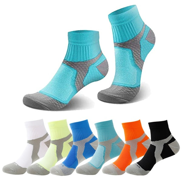 1Pair Compression Socks for Women & Men Circulation Arch Ankle Support 15-20 mmHg Best for Running Cycling