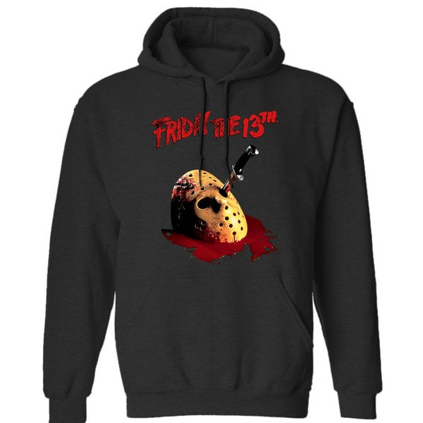 Friday The 13th Dagger Jason Voorhees Masque de hockey Officiel Hommes Neutre (Femmes) Sweats à capuche d'hiver Sweat-shirts Drop Shipping Vente Blac