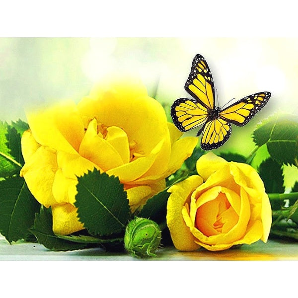 DIY 5D Diamond Painting Flower Full Drill With Number Kits Home Decor Wall Painting The Gift Arts and Crafts For Adults,Teenagers,The Old