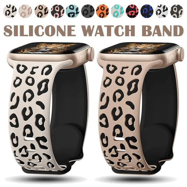 Silicone Strap for SmartWatch Ultra 2-Ultra 49mm 9 8 7 41mm 45mm 44mm 40mm 38mm 42mm 44mm Engraved Wristband Watchband Bracelet Accessories for Smart