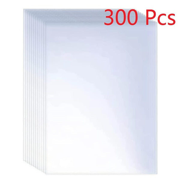 Trading Card Sleeves TopLoader Soft Clear Baseball Card Sleeve Plastic Card Protector for Standard Cards Fit for MTG,Football Card Sports Cards (300