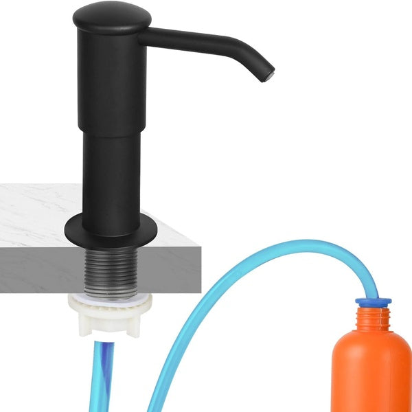 Kitchen Sink Soap Dispenser, ABS Material Pump Head for Soap or Lotion,Built in Sink Soap Dispenser Pump, with 47" Silicone Extension Tube Kit