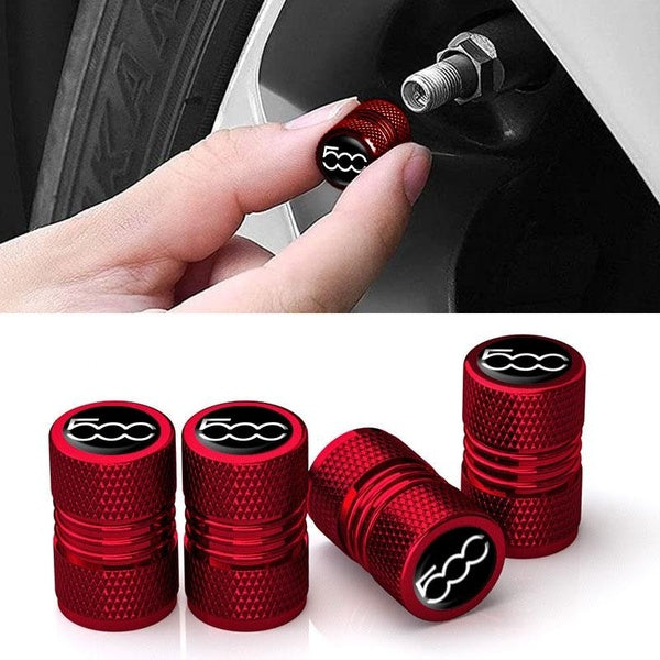 4PCS Universal Car Wheel Tires Valve Caps Rim Dust Cover Pour 500 500X 500S Pneu Accessoires