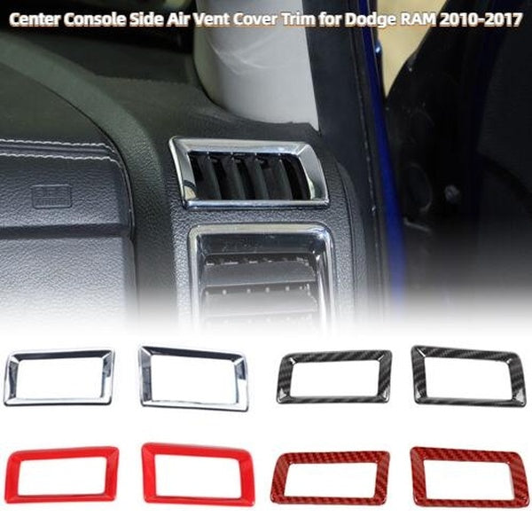 Center Console Right & Left Side Air Vent Outlet Cover Trim Bezel Air Conditioner for Dodge RAM 2010-2017 ABS