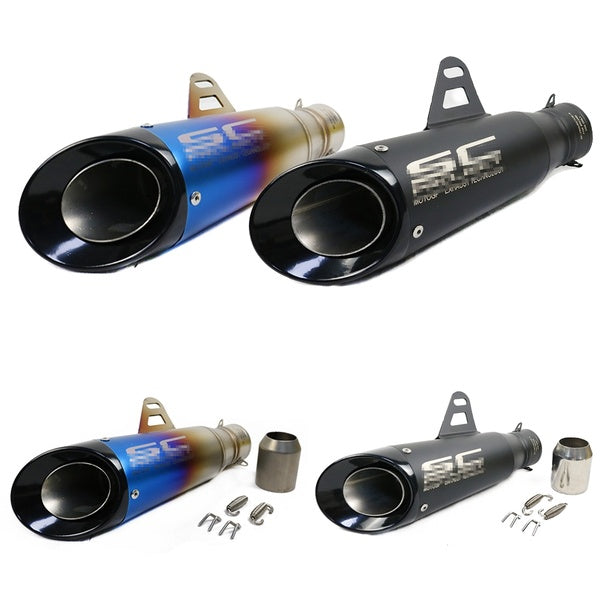 38-51-60mm Silencieux Tuyau D'échappement Moto Longueur: 305mm Pour 50cc 110cc 125cc Dirt Pit Quad Bike ATV TOUS moteur