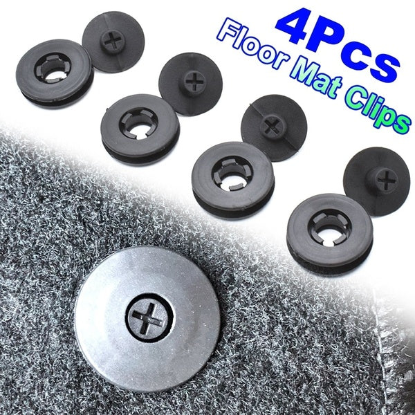 Xukey 4pcs Universal Car Floor Mat Clips Retention Holders Grips Carpet Fixing Clamps Buckles Anti Skid Fastener Retainer Resistant