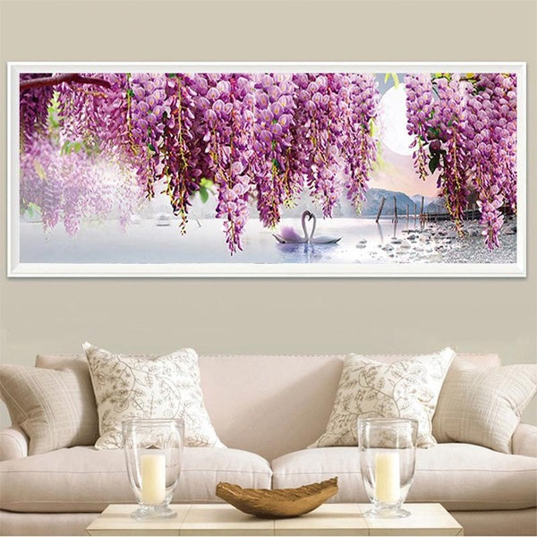 5D Diamond Painting Swan Love Full Diamond Art Embroidery Large Restaurant Office Home Decoration Diamond Cross Stitch Kits