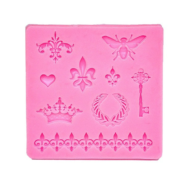 Floral Scroll Fondant Silicone Mold Cake Decorating Tools Confeitaria Chocolate Biscuit Cookie Sugarcraft Cake Mold