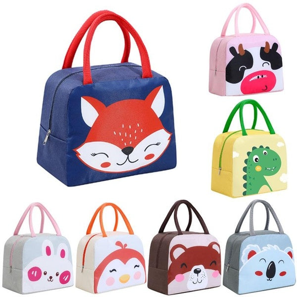 10 Colors Fashion Lunch Bag Thermal Food Insulated Bag Leisure Handbag Women's Kid's Picnic Pouch Lunch Box Accessories Bento Bag Picnic Bag Thermo L Matron Inn