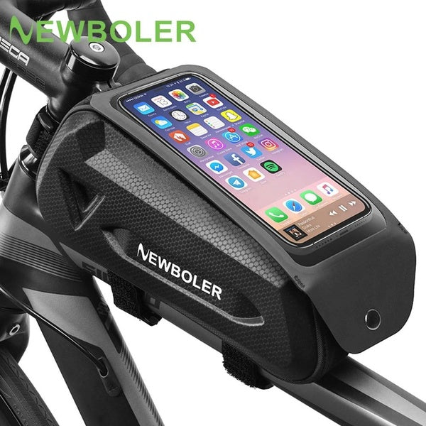 NEWBOLER Bicycle Bag Waterproof Touch Screen Cycling Bag Top Front Tube Frame MTB Road Bike Bag 7.2 Phone Case Bike Accessories Matron Inn