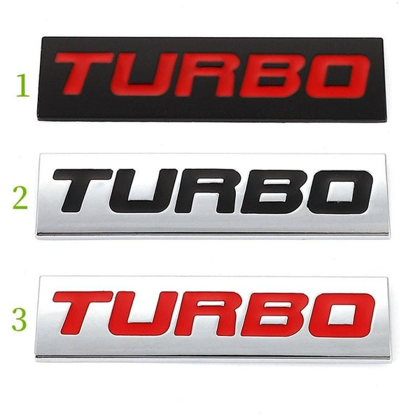 Turbo logo Car Sticker Emblem Badge Decal