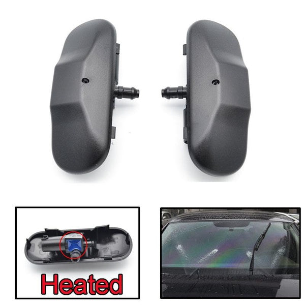 X2 Front Windshield Washer Nozzles Jet Heated For VW Touareg Beetle Golf MK5 MK6 MK7 Plus For Skoda Superb Yeti Seat Alhambra