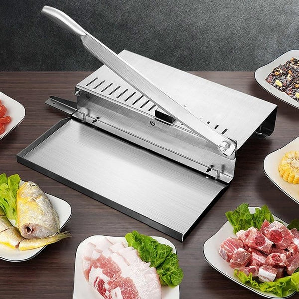 Commercial Household Manual Frozen Meat Slicer Bone Cutting Machine Minced Lamb Bone Meat Cutter Chicken Duck Fish Ribs Lamb Cutting Kitchen Tool