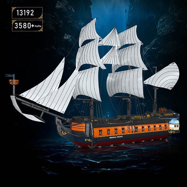 New 3580pcs Destroyer Ship Model Building Block Brick Educational Assembly Toy Children Boy Gift