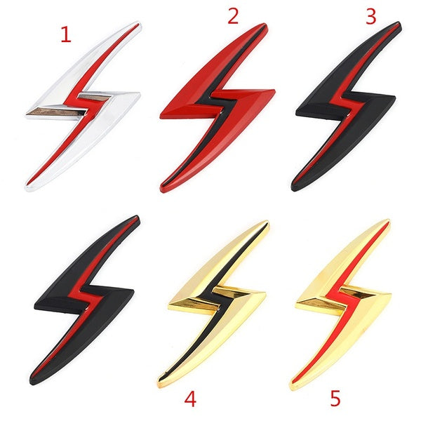 S Lightning Logo Sticker Car Body Emblem Badge fender Rear Trunk Decal for Nissan S14 S15