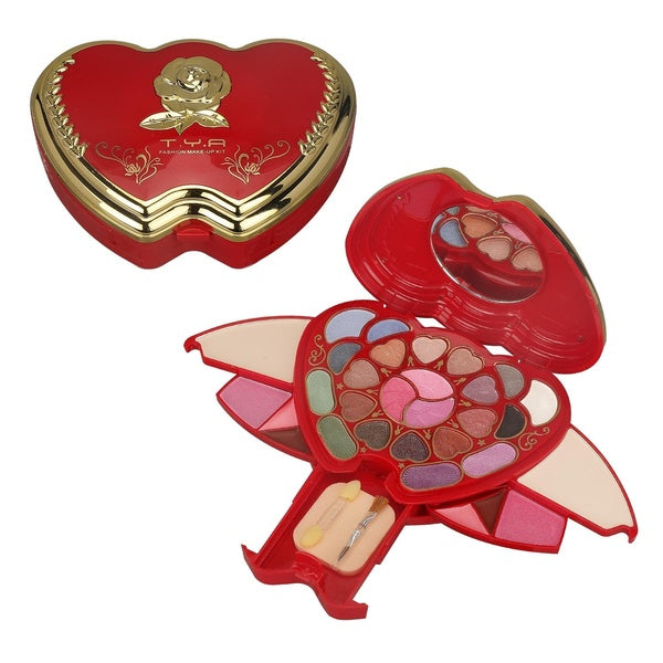 TYA-T529 Makeup Case Set Kit-Ultimate Color Combination-Holiday Gift Set Cosmetics Eye Shadow Lip Gloss Blush Combo Palette