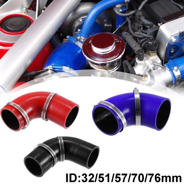 Connecteur de tuyau de tube en silicone universel, coupleur de tuyau d'admission de turbo de refroidisseur intermédiaire, tuyau à 90 degrés, plusieur