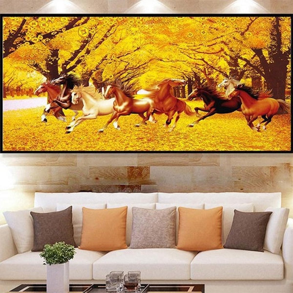 5D Diamond Paintings Horse Full Diamond Art Embroidery Gifts Large Living Room Office DIY Home Decor Diamond Cross Stitch Kits