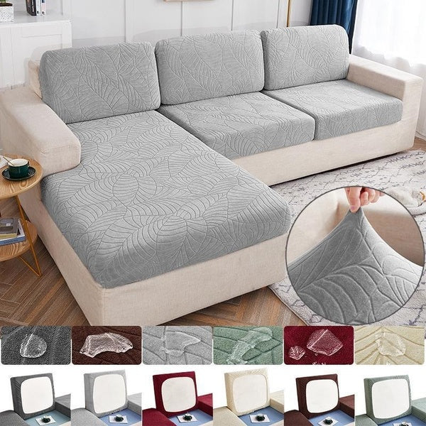 1~3seater Sofa Cover Stretch Cushion Cover Velvet Waterproof Fabric Soft Seat Slipcover Spandex Livingg Room Chair Couch Cover Suitable For 1-2-3 Sea