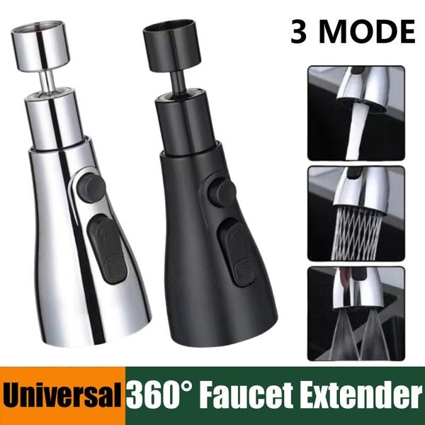 Kitchen Faucet Extender 3-speed adjustment Powerful Scraping 360° Swivel Bubbler Universal Home Kitchen Shower