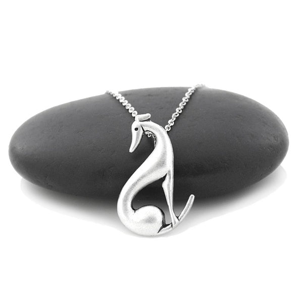 1 Piece New Italian Greyhound Necklace Trendy Style Spanish Grey Hound Whippet Pendant Necklace Women Fashion Pet Dog Jewellery