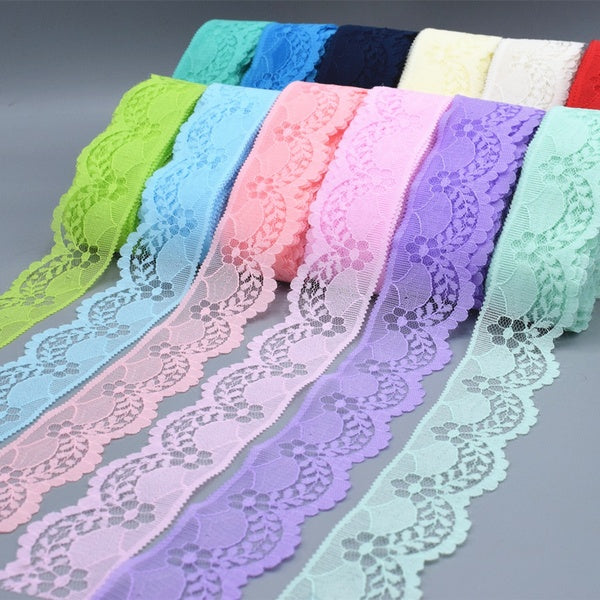 beautiful lace embroidery - 5-10 yards long 40 mm wide DIY sewing clothing lace ribbon jewelry accessories