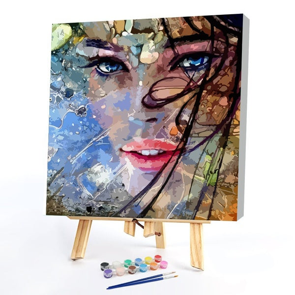 FIYO Star Art Diy Paint by Numbers Kits for Adults and Kids Beginner on Canvas Fashion Oil Painting Wall Art for Gift( No Frame )