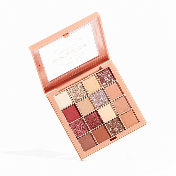 Eyeshadow Palette Net Red Live Earth Color Pearly Matte Glitter Eyeshadow Palette Shiny Eye Shadow Eye Pigments 16-color