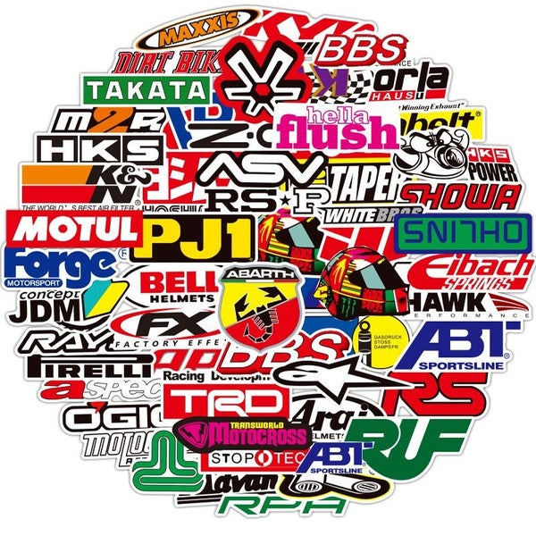 10-50-100PCS JDM Racing Car Modification Stickers Graffiti Stickers For Luggage Laptop Guitar Motorcycle Car Sticker Wholesale