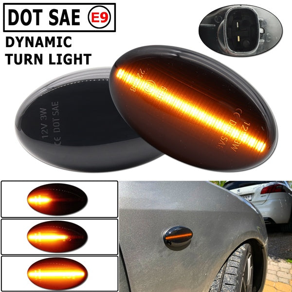 2x LED Side Marker Turn Signal Light Blinker Lamp For Subaru Impreza GD GG WRX STI GDA GDB Forester SF SG SH 2008 2009 Liberty