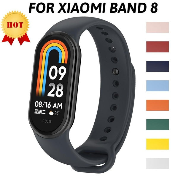 Band for Mi Band 8 Strap NFC Bracelet for Xiaomi MiBand 8, Soft Sport Silicone SmartWatch Wristband Accessories Matron Inn