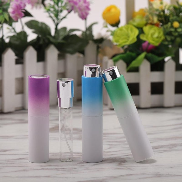 8ml portable perfume sub bottle glass liner gradient rotary perfume sub bottle spray bottle
