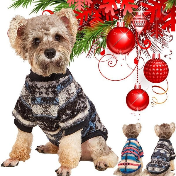 XS-XL Pet Dog Clothes, Christmas Pet Clothes Dog Sweater Soft Thickening Warm Pup Dogs Shirt Winter Puppy Sweater For Dogs, Christmas Gifts For Small