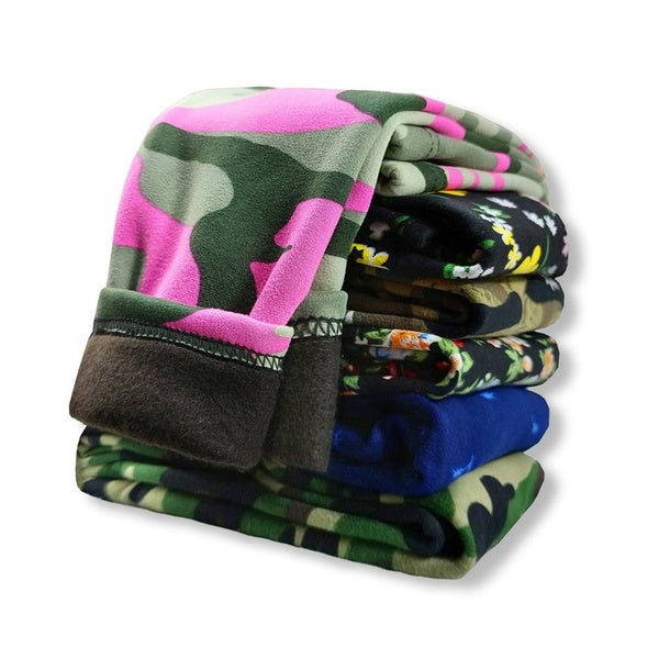 Children Autumn Spring Kids Pants Baby Girls Leggings Camouflage Print Floral Thin Fleece Boys Pants Trousers