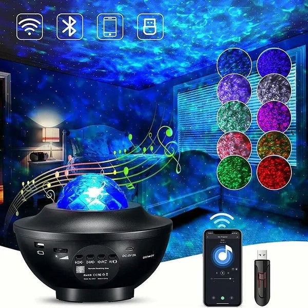 Colorful Bedroom Living Room Projection RGB Led baby Night Light Lava Universe Lamp Planet Star Starlight Projectors