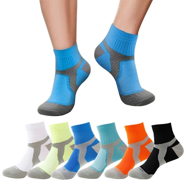 1-2-3-4-5Pairs Compression Socks for Women & Men Circulation Arch Ankle Support 15-20 mmHg Best for Running Cycling