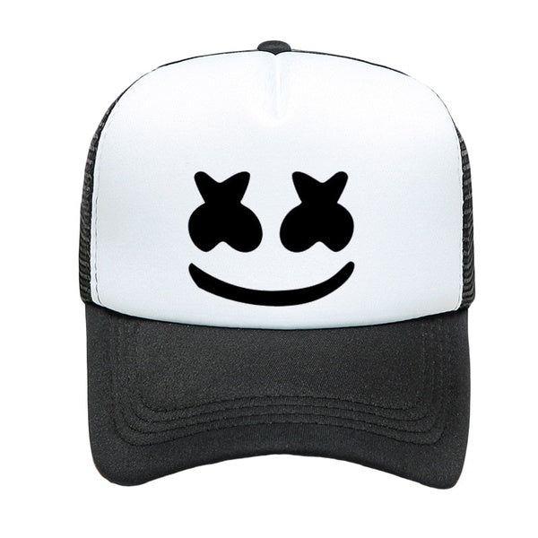 New Baseball Hat Marshmello DJ Cap Women And Men Fashion Visor Breathable Mesh Summer Adjustable Hip Hop Hat