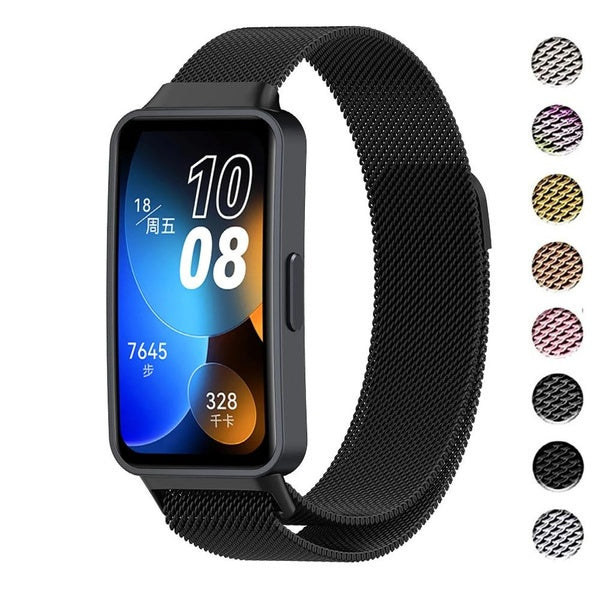 Stainless Steel Strap For Huawei Band 9 8 Smartwatch Magnetic Wrist Metal Bracelet Band for Huawei Band 8(1 Pcs Band)