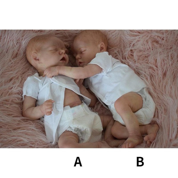 40Cm Mignon Poupée Dormant Réaliste Réel Doux Au Toucher Haute Qualité Collection Art Fille Poupée avec Corps En Silicone Complet