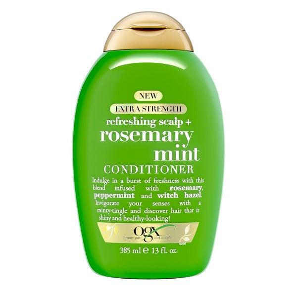 Extra Strength Refreshing Scalp + Rosemary Mint Conditioner, Nourishing Hair Conditioner Infused With Rosemary Mint For Shiny, Healthy-Looking Hair,