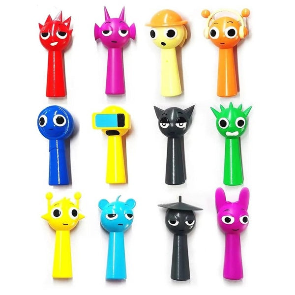 12pcs-set Sprunki Figures Mode Toys Sprunki Incredibox Action Figures Sprunki Game Cartoon Birthday Gifts Christmas Gift