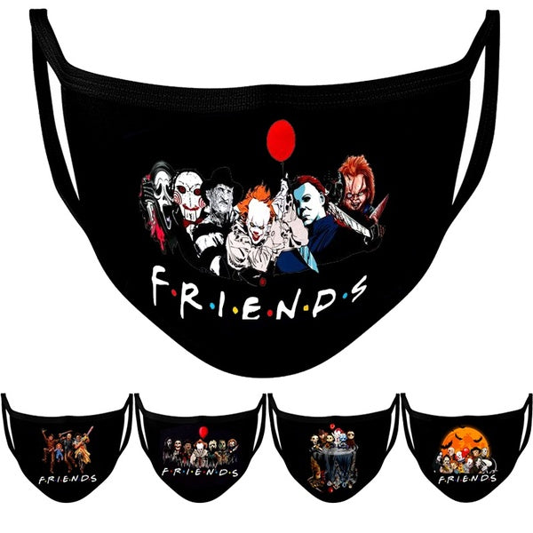 Friends Halloween Mask, Face Mask, Reusable Mask, Washable Mask, Scary mask, Halloween Mask