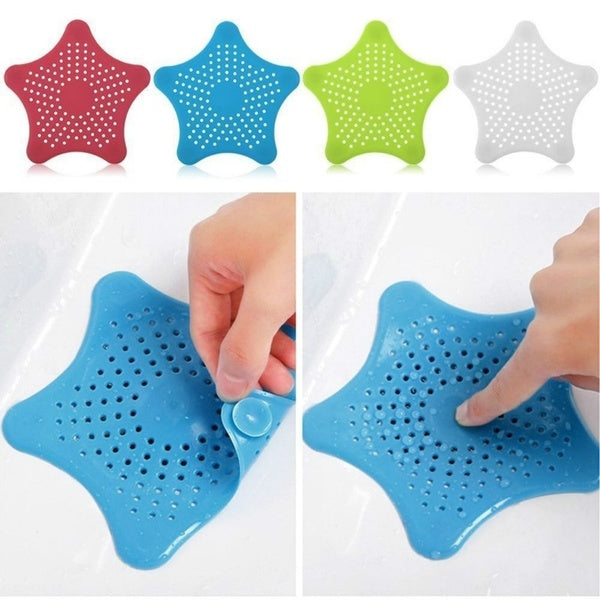 High Quality Washable Reuseable New Cute Home Living Floor Drain Hair Stopper Bath Catcher Sink Strainer Sewer Filter Shower Cover