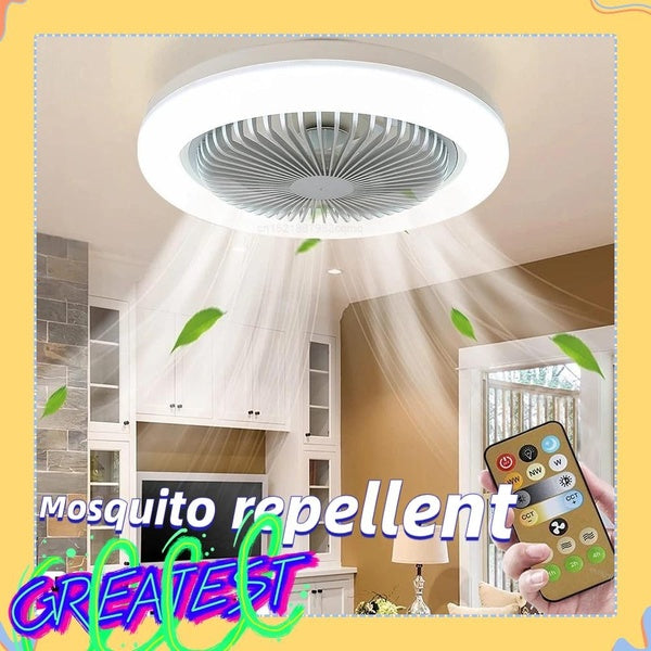 2023 ventilateurs de plafond avec télécommande et lumière 30W ventilateur de lampe à LED ventilateur de plafond intelligent pour salon chambre E27 co