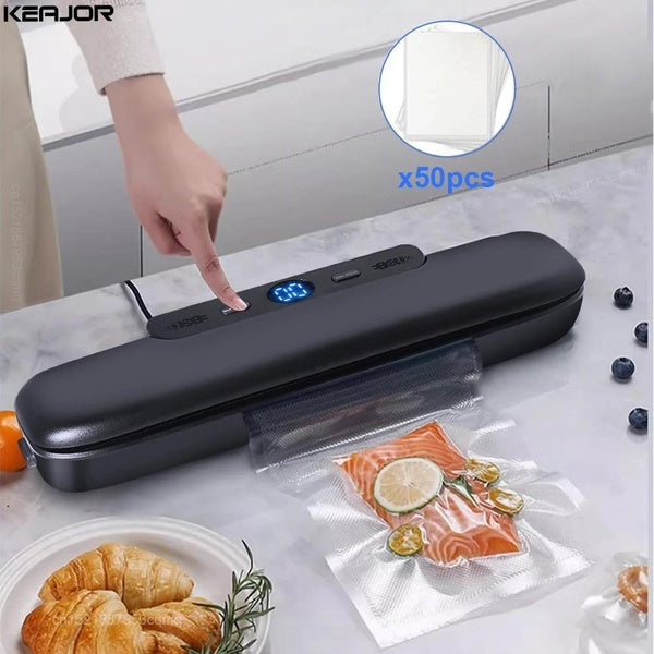 Vacuum Sealer Food Vacuum Packaging Machine 220V Automatic Household Food Vacuum Sealing Machine With 50pcs Vacuum Packing Bags