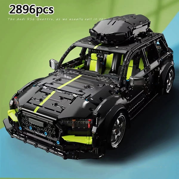 New 2896pcs MOC 1:10 Super Sport Racing Car Model Building Block Brick Educational Assembly Toy Children Boy Gift