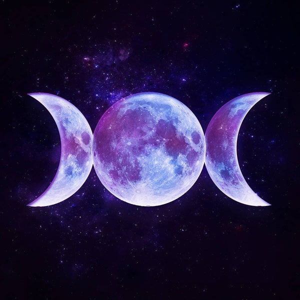 DIY 5D Moon Pattern Round Diamond Painting Full Drill Diamond Painting with Number Kits Home and Kitchen Fashion Crystal Rhinestone Cross Stitch Embr